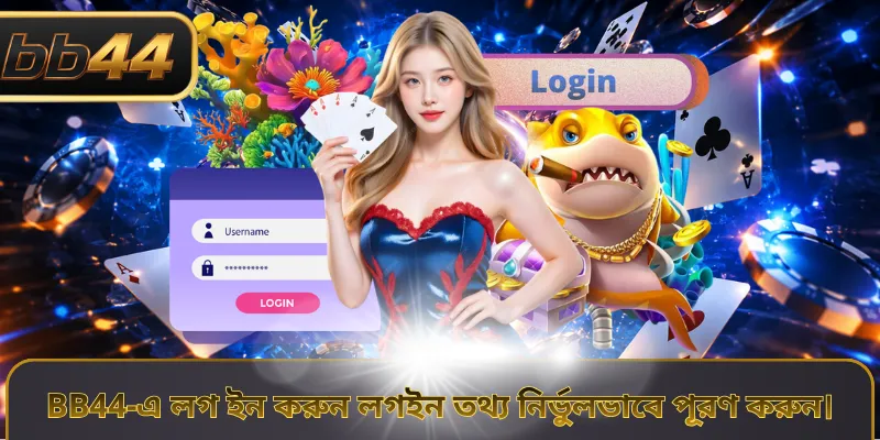 BB44-এ লগ ইন করুন লগইন তথ্য নির্ভুলভাবে পূরণ করুন।
