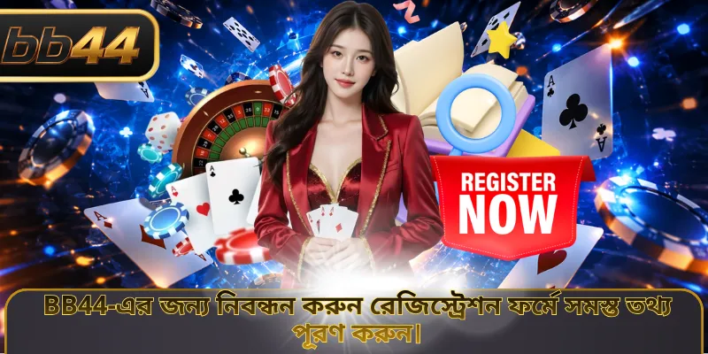 BB44-এর জন্য নিবন্ধন করুন রেজিস্ট্রেশন ফর্মে সমস্ত তথ্য পূরণ করুন।