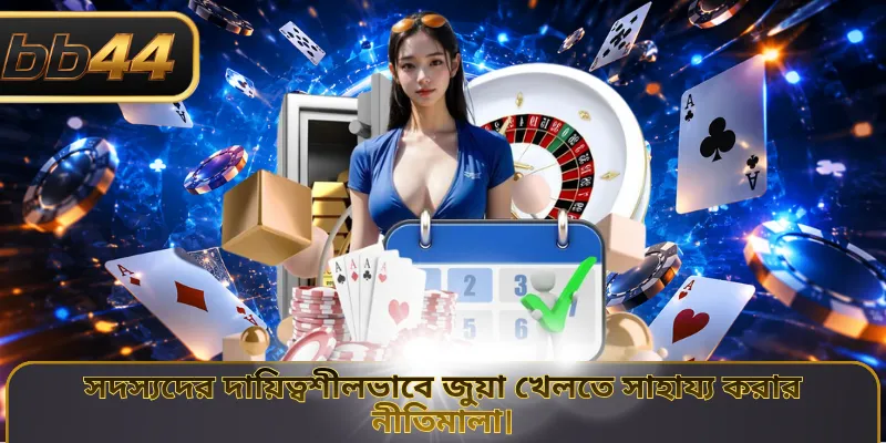সদস্যদের দায়িত্বশীলভাবে জুয়া খেলতে সাহায্য করার নীতিমালা।
